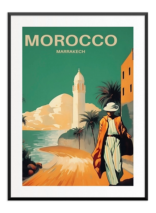 Morocco Retro Poster - Wallpicture