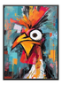 Oil Painting Rooster Poster - Wallpicture