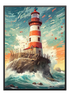 Painted Lighthouse Poster - Wallpicture