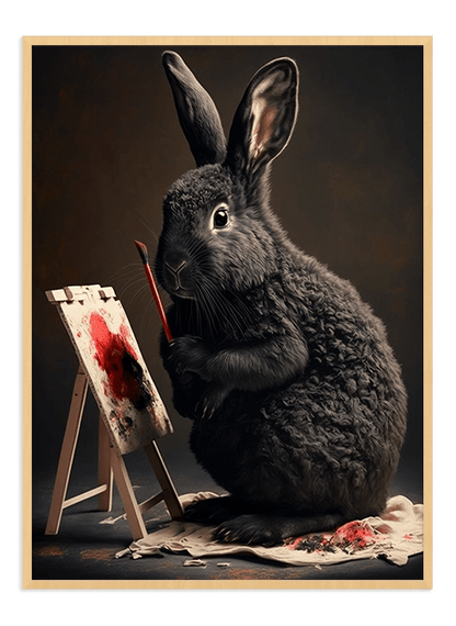 Painting Rabbit - Wallpicture