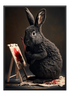 Painting Rabbit Poster - Wallpicture