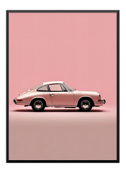 Pink Car Poster - Wallpicture