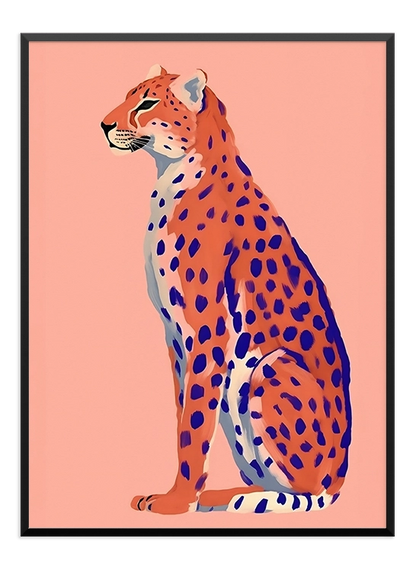 Pink Leopard Poster - Wallpicture