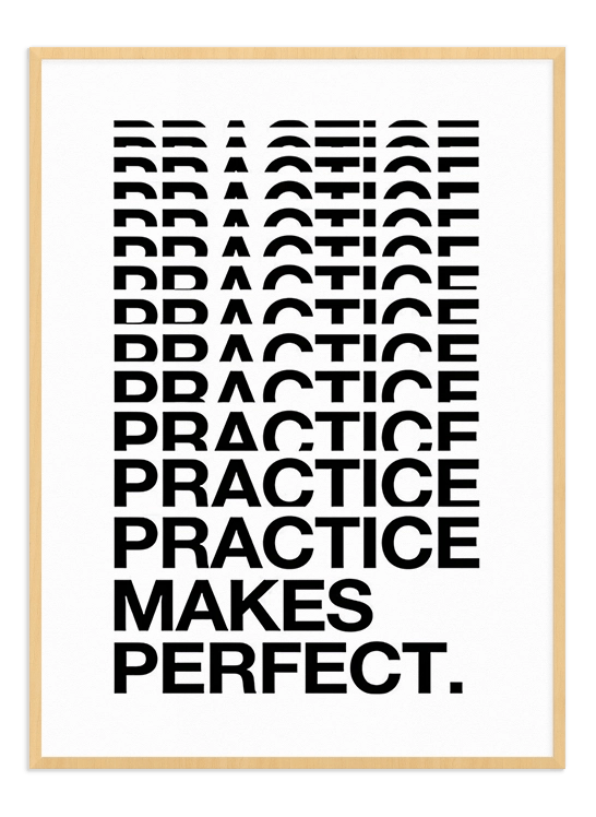 Practice Makes Perfect - Wallpicture