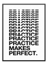 Practice Makes Perfect Poster - Wallpicture