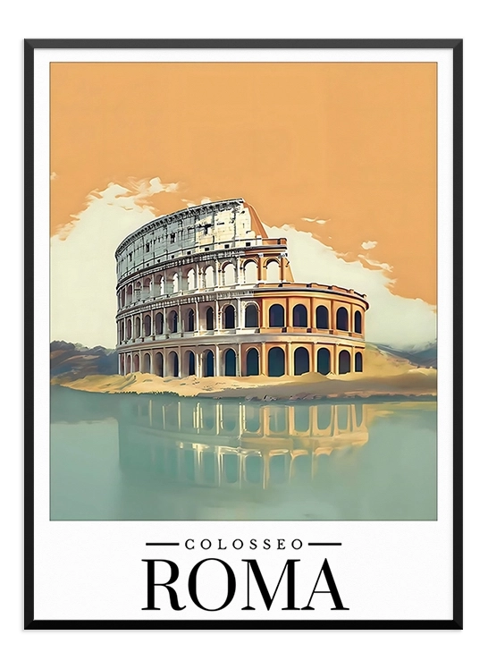 Roma Retro Poster - Wallpicture