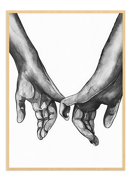 Romantic Hands Holding - Wallpicture