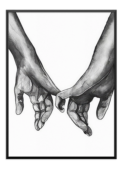 Romantic Hands Holding Poster - Wallpicture