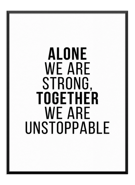 Strong Together Poster - Wallpicture