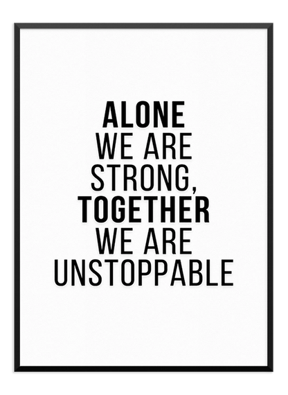 Strong Together Poster - Wallpicture