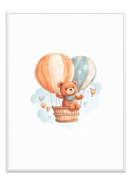 Teddy Bear Air Balloon - Wallpicture