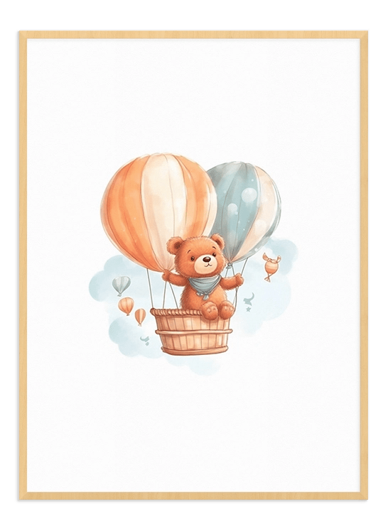 Teddy Bear Air Balloon - Wallpicture