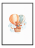 Teddy Bear Air Balloon Poster - Wallpicture