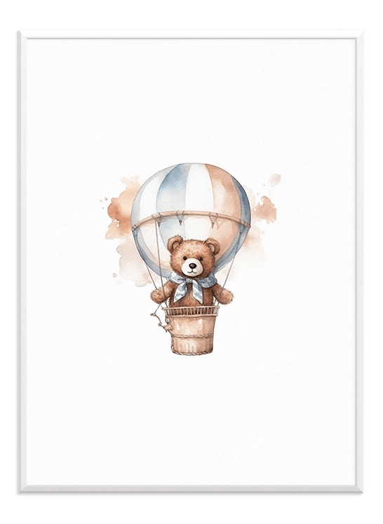 Teddy Bear Floating - Wallpicture