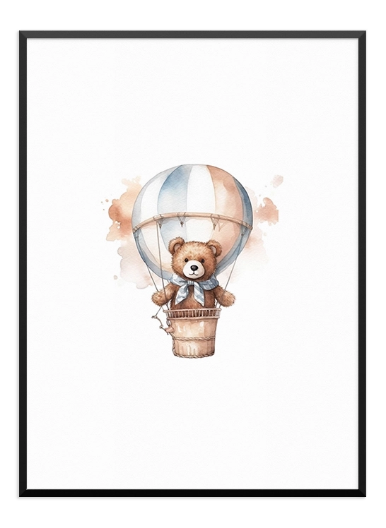 Teddy Bear Floating Poster - Wallpicture