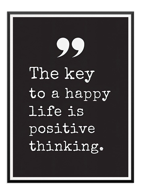 The Key to a Happy Life Poster - Wallpicture