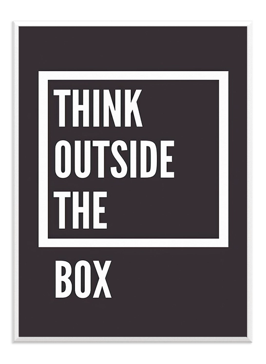 Think outside the box No.2 - Wallpicture