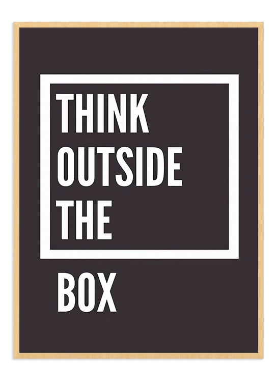 Think outside the box No.2 - Wallpicture