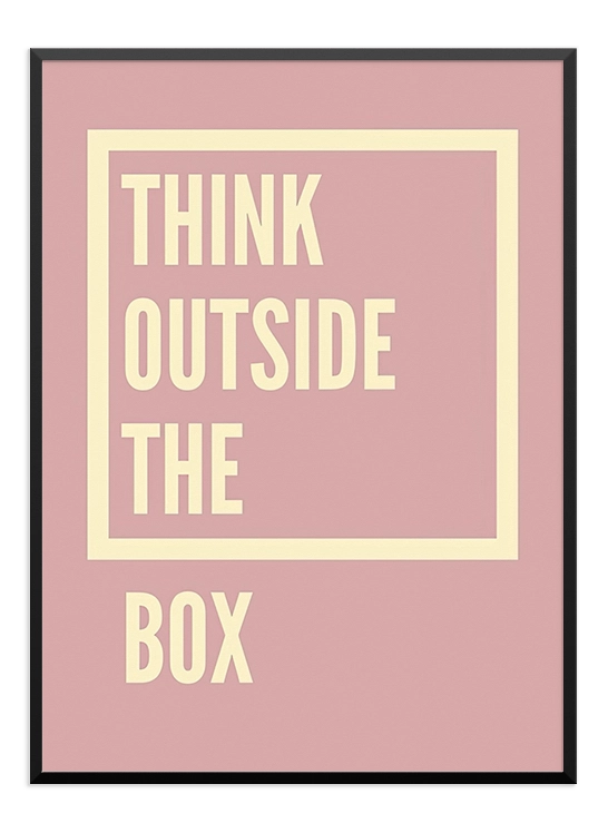 Think Outside The Box Poster - Wallpicture