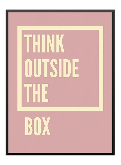 Think Outside The Box Poster - Wallpicture