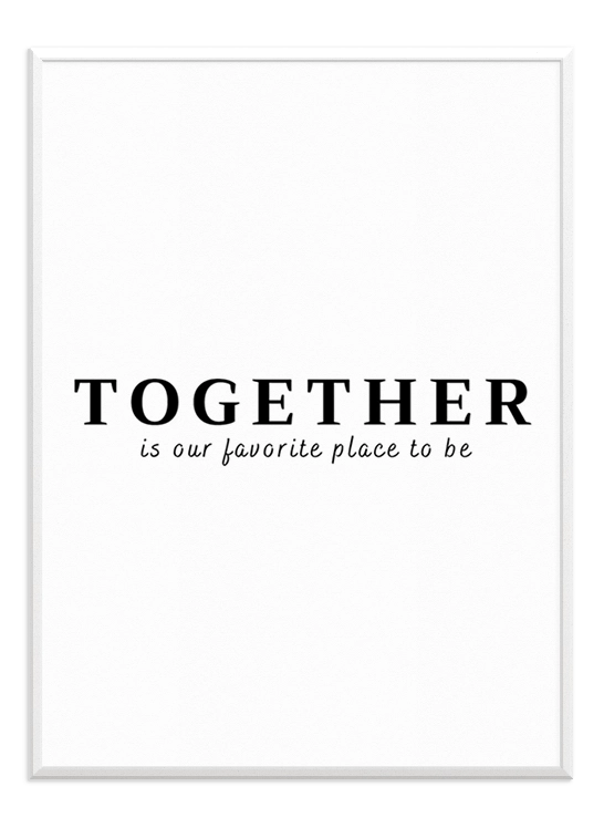 Together Text - Wallpicture