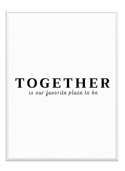 Together Text - Wallpicture