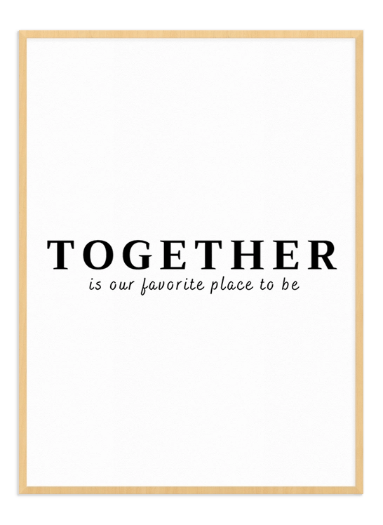 Together Text - Wallpicture