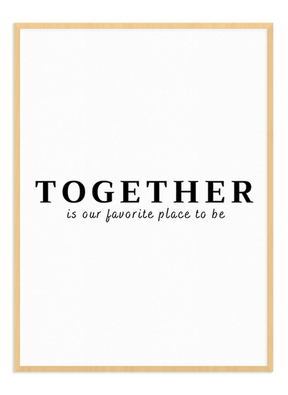 Together Text - Wallpicture