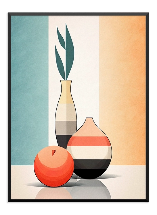 Vases in Abstract Design Poster - Wallpicture