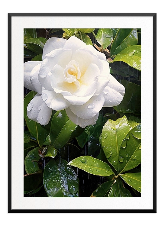 White Rose Poster - wallpicture