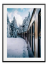 Winter Moving Train Poster - Wallpicture