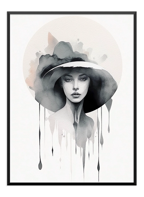 Woman Painting Poster - Wallpicture