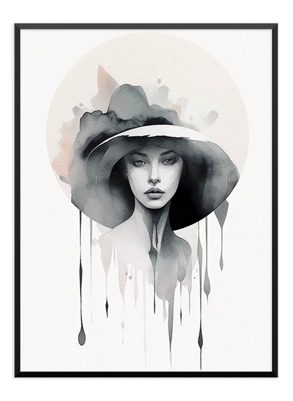 Woman Painting Poster - Wallpicture